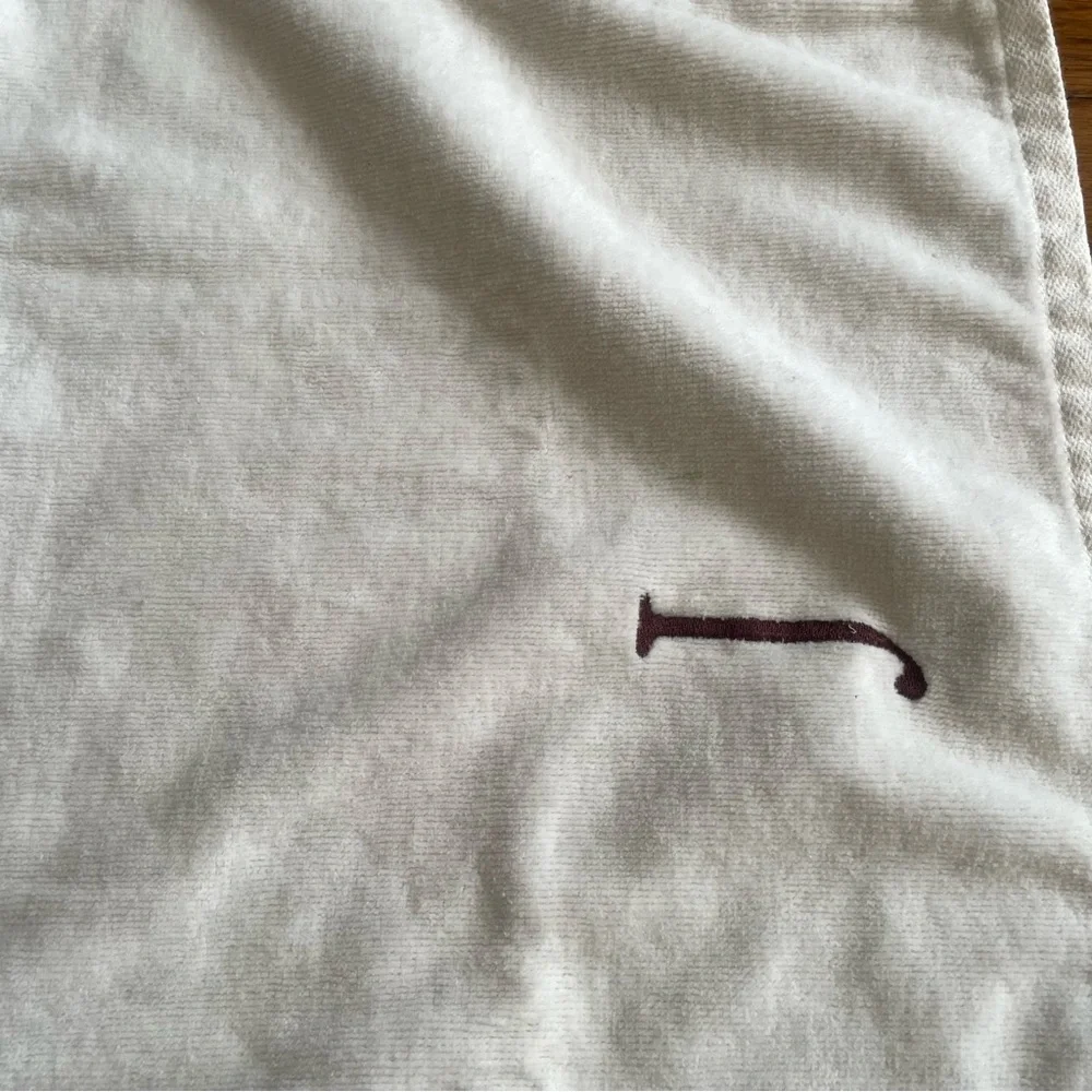 Sonoma 100% Cotton Cream Monogram Hand Towels